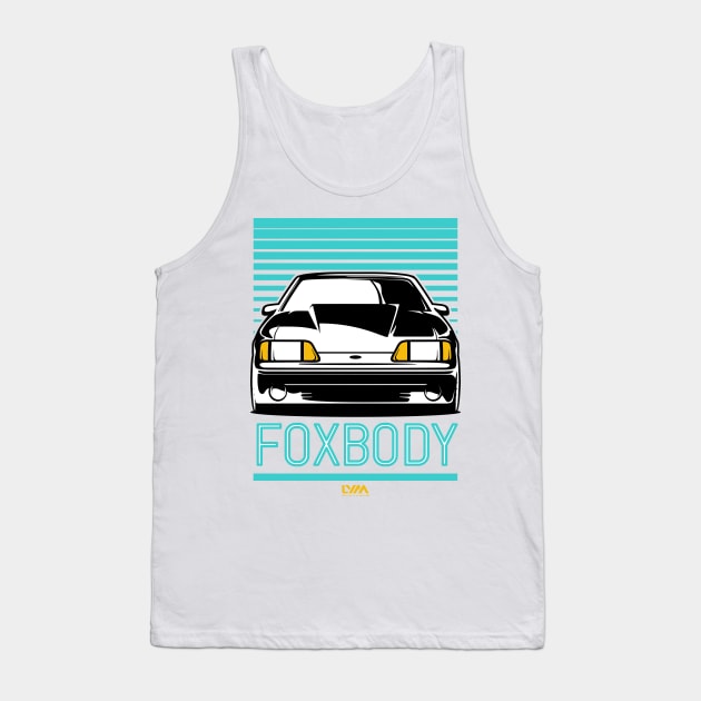 Foxbody Ford Mustang GT Retro Tank Top by LYM Clothing